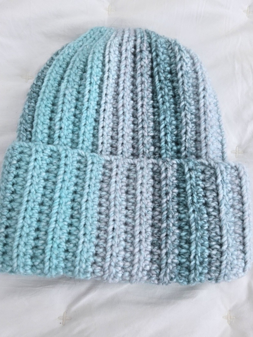 Handmade Crochet Ribbed Beanie